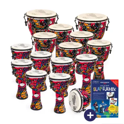 Djembes Percussion Plus Slap Djembe 15 Pack - Mechanically Tuned