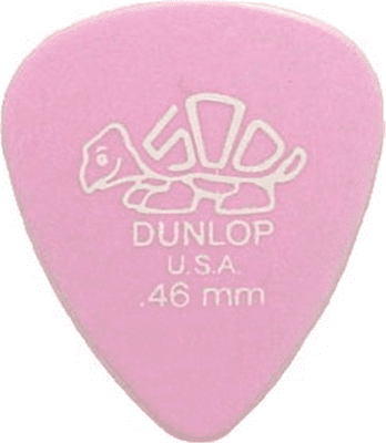 Dunlop Delrin 0.46mm picks (Pack of 12)