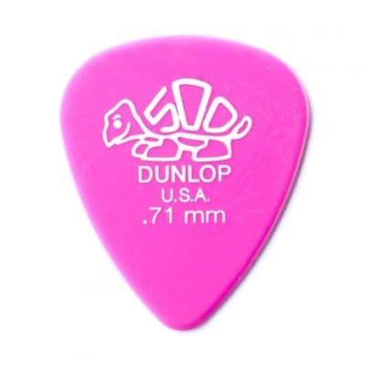 Dunlop Delrin 0.71mm Picks (Pack of 12)