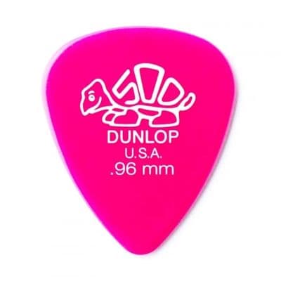 Dunlop Delrin 0.96mm Picks (Pack of 12)