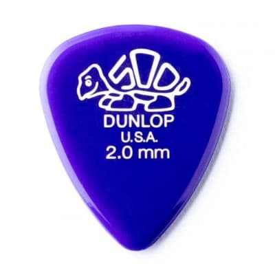 Dunlop Delrin 2mm Picks (Pack of 12)