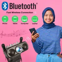 Easy Karaoke Smart Bluetooth® Karaoke System + 4 Wired Microphones  Easy Karaoke Smart Bluetooth® Ka