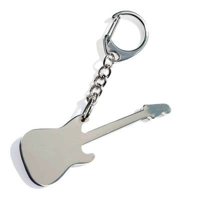 Electric guitar metal keyring