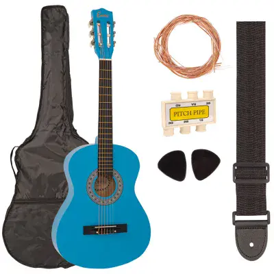 Encore 3/4 Classical Guitar Package - Blue