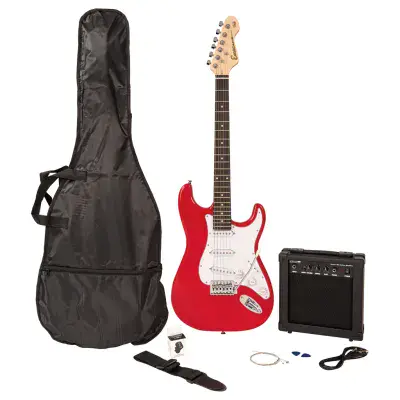 Encore E60 Electric Guitar Package, with Amp, Strap, Lead, Picks & Electric Tuner