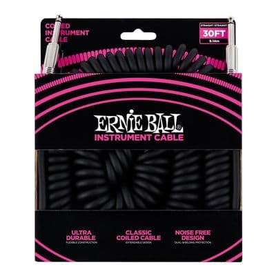 Ernie Ball 32 ft Coiled Instrument Cable