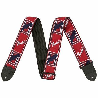 Fender Monogrammed Red/White/Blue Strap