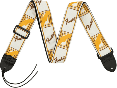 Fender Monogrammed White/Brown/Yellow Strap