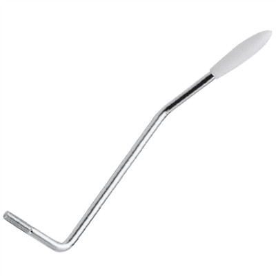 GM Chrome Tremolo Arm, 5.2mm Thread, White Tip