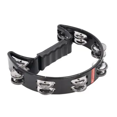 Half Moon Tambourine, Black