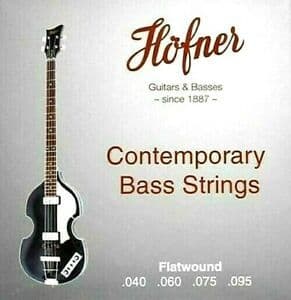 Hofner Flatwound Electric Bass Strings, Medium-Scale