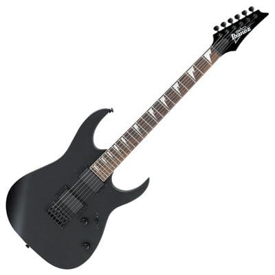 Ibanez GRG121DX-BKF Electric Guitar, HH, Black Flat