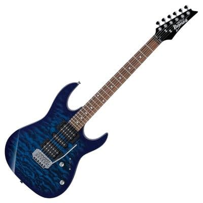 Ibanez GRX70QA GIO, Transparent Blue Burst