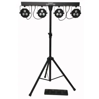 Kam Power Party Bar WFS Lights, Lights, Stand, Footswitch & Bag