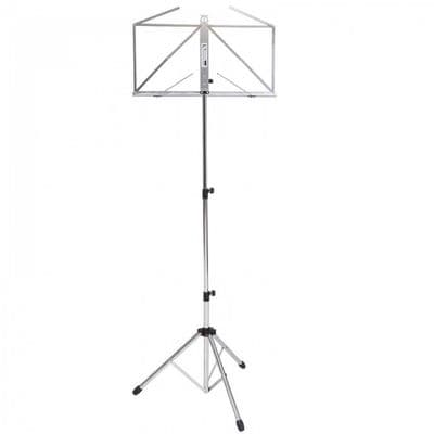 Kinsman Deluxe Music Stand and Bag - Chrome