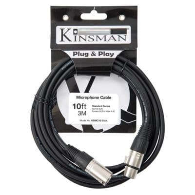 Kinsman KSMC10 10ft XLR/XLR Microphone Cable