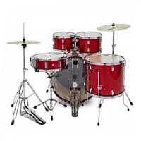 Mapex Comet Series 22'' Drum Kit, Infra Red, Hi hat & Crash Cymbal & Stool