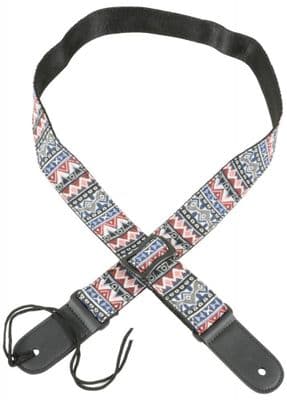 Nylon Webbing Ukulele Straps - Red-White-Blue