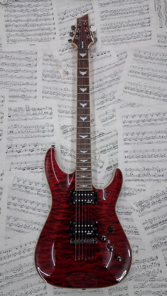 Pre-owned Schecter Omen Extreme-6, Black Cherry