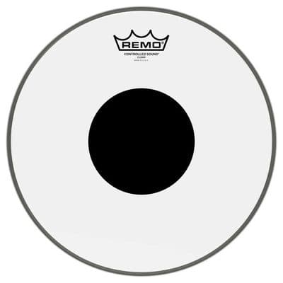 Remo 14'' Controlled Sound Clear Black Dot Drum Head, CS-0314-10
