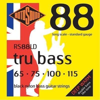 Rotosound RS88LD Tru Bass Black Nylon Strings, 65-115
