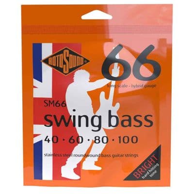 Rotosound SM66 40-100 'Swing Bass' Stainless Steel Strings
