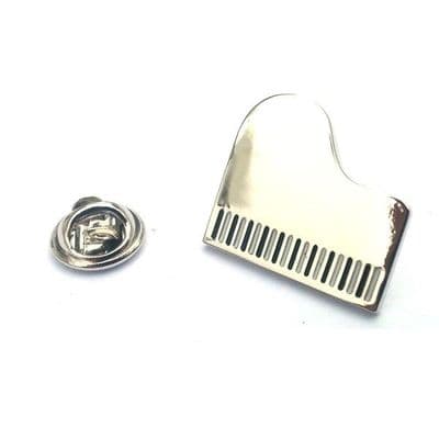 Silver Grand Piano Lapel Badge