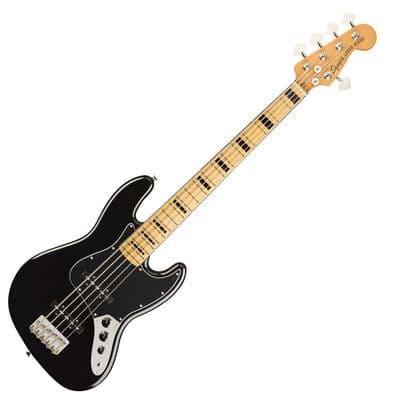 Squier Classic Vibe 70s 5-String Jazz Bass MN, Black