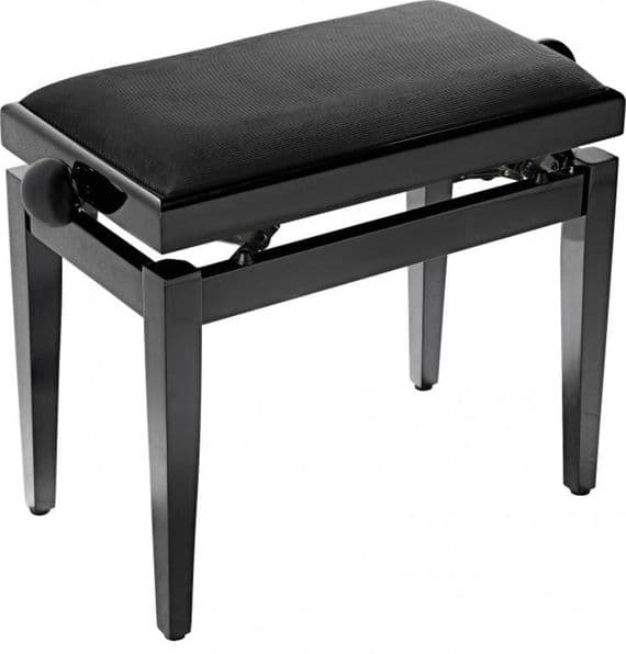 Stagg  Adjustable Piano Stool - Black Matt With Black Top