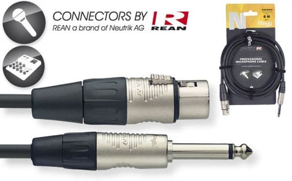 Stagg NMC6XPR  XLRF - Jack  6M  Microphone Cable