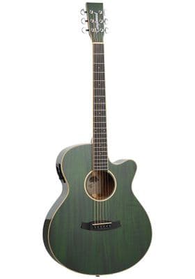 Tanglewood TW4CE-FG Winterleaf, Forest Green, Gloss Mahogany