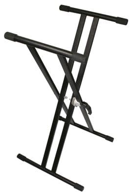 TGI Keyboard Stand Double Braced Black  TGKS2