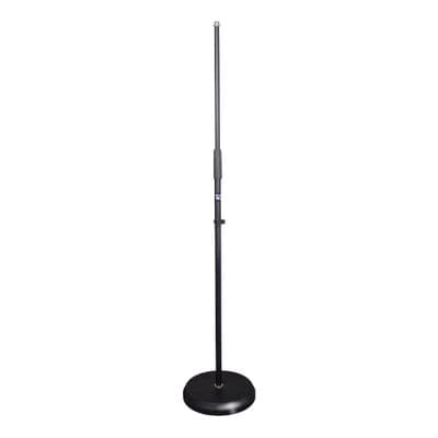 TGI Mic Stand, Straight with Round Heavy Base