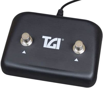 TGI TGFS2 Dual Latching Footswitch, Black