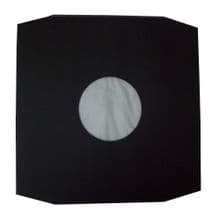 100 x Large Polylined Black Paper 12" LP Record Vinyl Sleeves Inserts