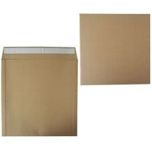 1000 Large Brown 12" Record Vinyl Mailers Packets + 1000 Cardboard Stiffener Pads
