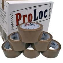12 x Rolls Of Low Noise Brown Packing Parcel Adhesive Tape 48mm Wide x 66 Metres