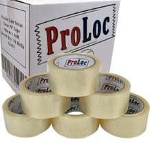 144 x Rolls Of Low Noise Clear Packing Parcel Adhesive Tape 48mm Wide x 66 Metres