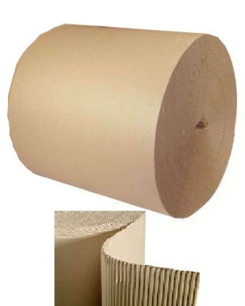 2 Corrugated Cardboard Paper Rolls Size 750mm x 75metre Wrapping
