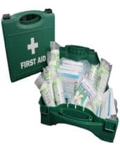 20 x HSE 10 Person First Aid Kits Packs Sets + Strong Plastic Case Travel Car Camping Work Home