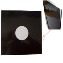 200 x Large Spined 12" LP Black Card Gloss Finish Record Vinyl Sleeves Covers