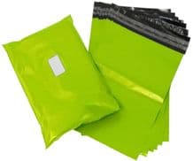 200 x Small 6 x 9" Neon Lime Green Plastic Mailing Packaging Bags 60mu Peel + Seal