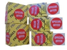 2000 SPECIAL OFFER Price Retail Shop Labels Stickers Red Easy Peel Dispenser Box