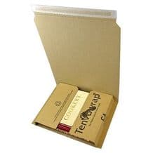 25 x C4 Book Wrap Postal Boxes Mailers 312 x 250 x 74mm Self Seal Cardboard Shipping Wrappers