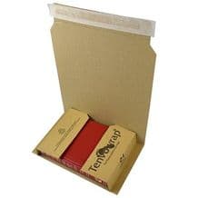 5 x C1 Book Wrap Postal Boxes Mailers 216 x 151 x 51mm Self Seal Cardboard Shipping Wrappers