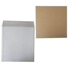 5 x White 12" LP Record Postal Mailers + 10 Cardboard Pads + Fragile Stickers