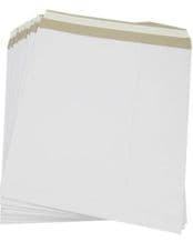 50 Strong Record Mailers Envelopes Size 12" LP Vinyl White Peel & Seal