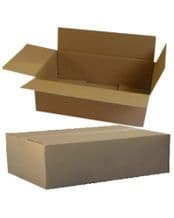 50 x Royal Mail Small Parcel DEEP Size Brown Cardboard Boxes - 350 x 250 x 160mm