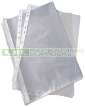 500 x Clear Plastic A4 Size Document Wallets Sleeves Pockets Filing