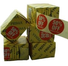 5000 50% Off Price Retail Shop Labels Stickers Red Easy Peel Dispenser Box